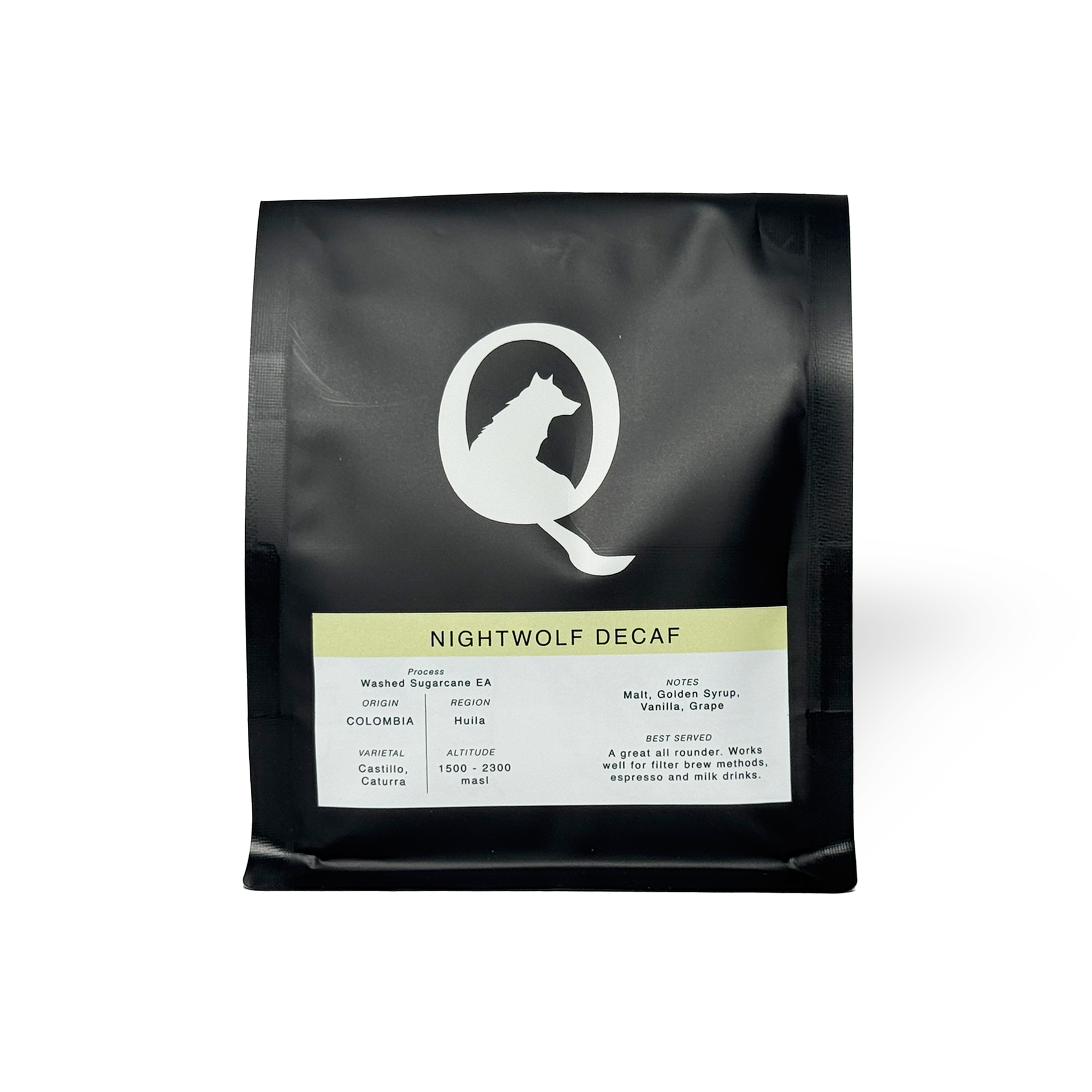 Nightwolf - Brazil Pocos de Caldas Decaf – Quiet Wolf Coffee