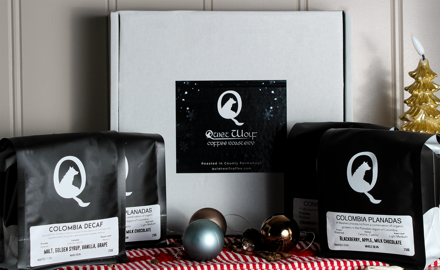 Quiet Wolf Christmas Boxset 4 x 250g Assorted